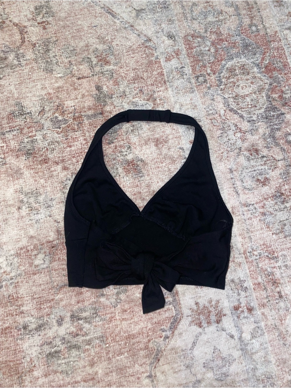 Altar'd State Black Tie-back Halter Tank
